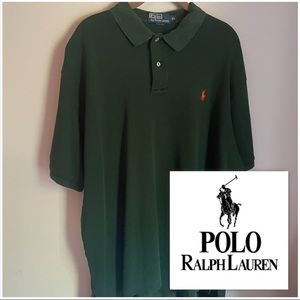 Polo Ralph Lauren green polo mens size XL